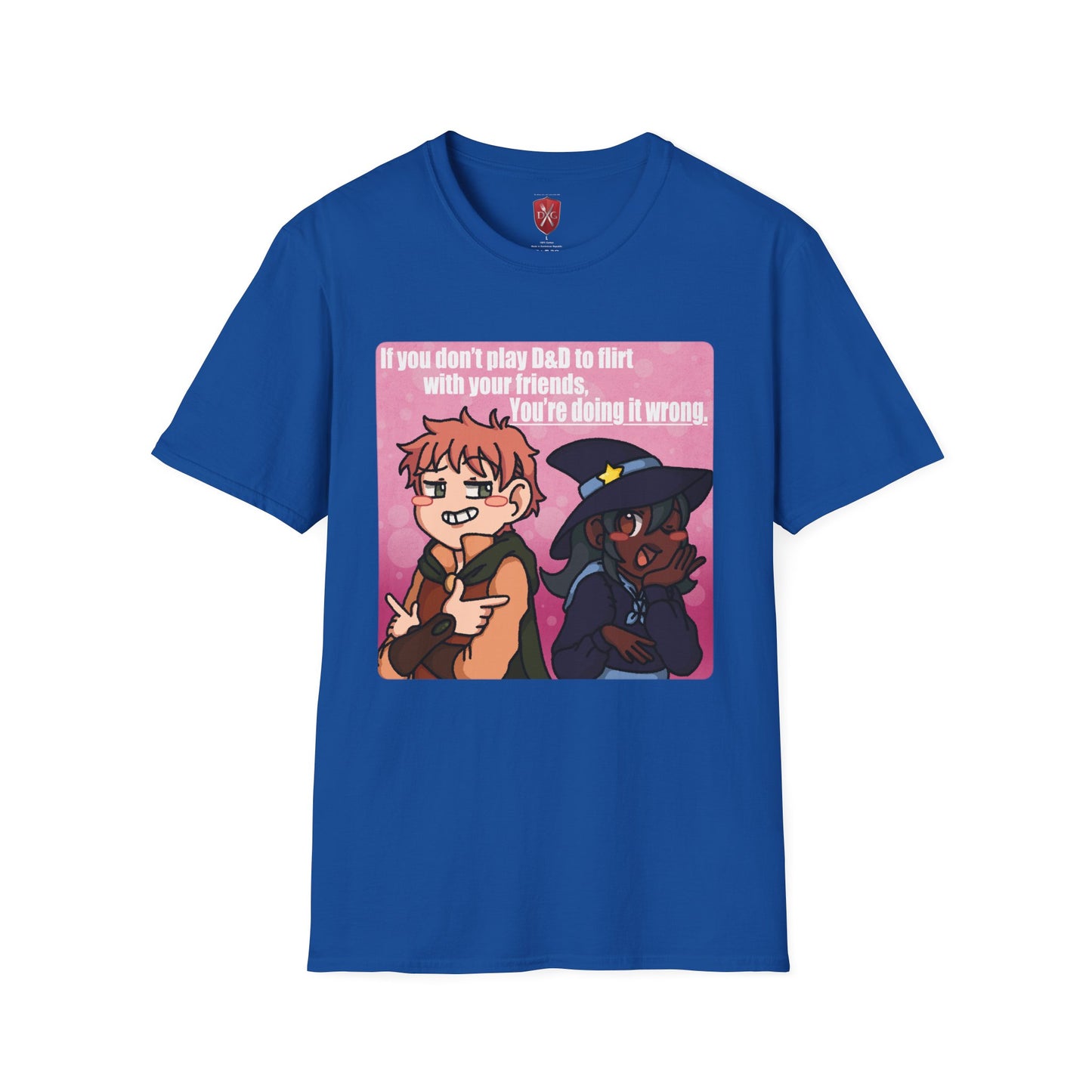 Flirting is Roleplaying! Unisex Softstyle T-Shirt