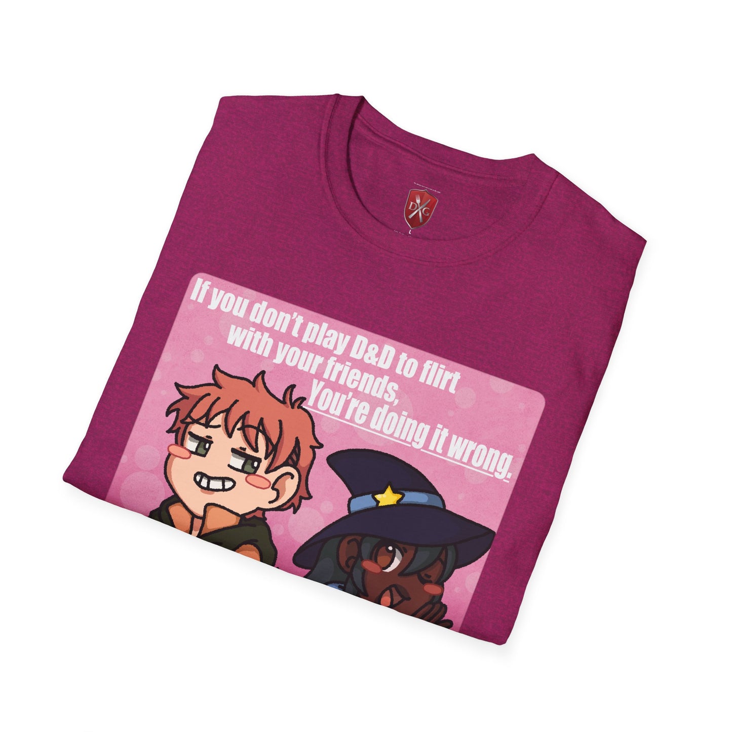 Flirting is Roleplaying! Unisex Softstyle T-Shirt