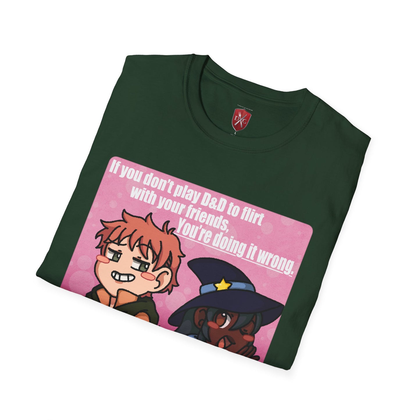 Flirting is Roleplaying! Unisex Softstyle T-Shirt