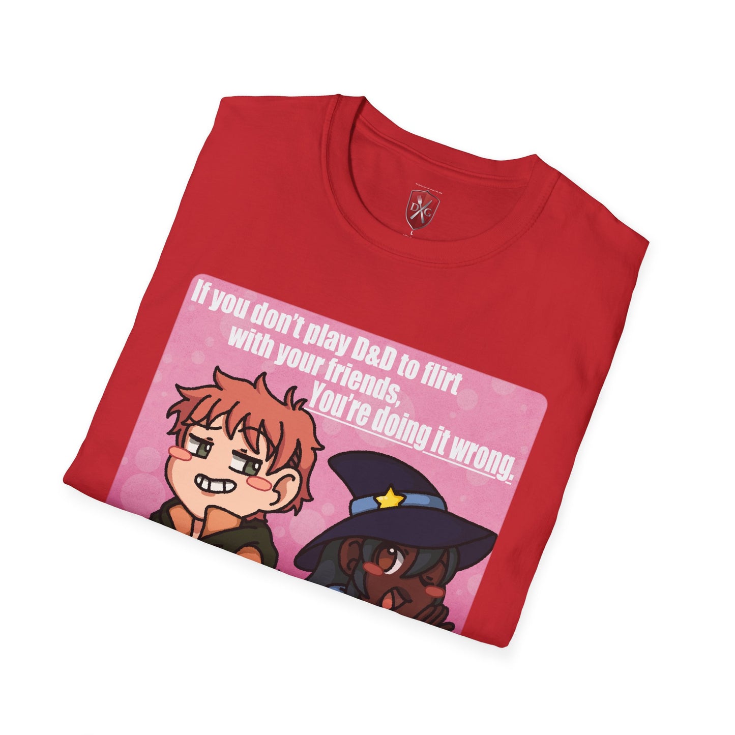 Flirting is Roleplaying! Unisex Softstyle T-Shirt