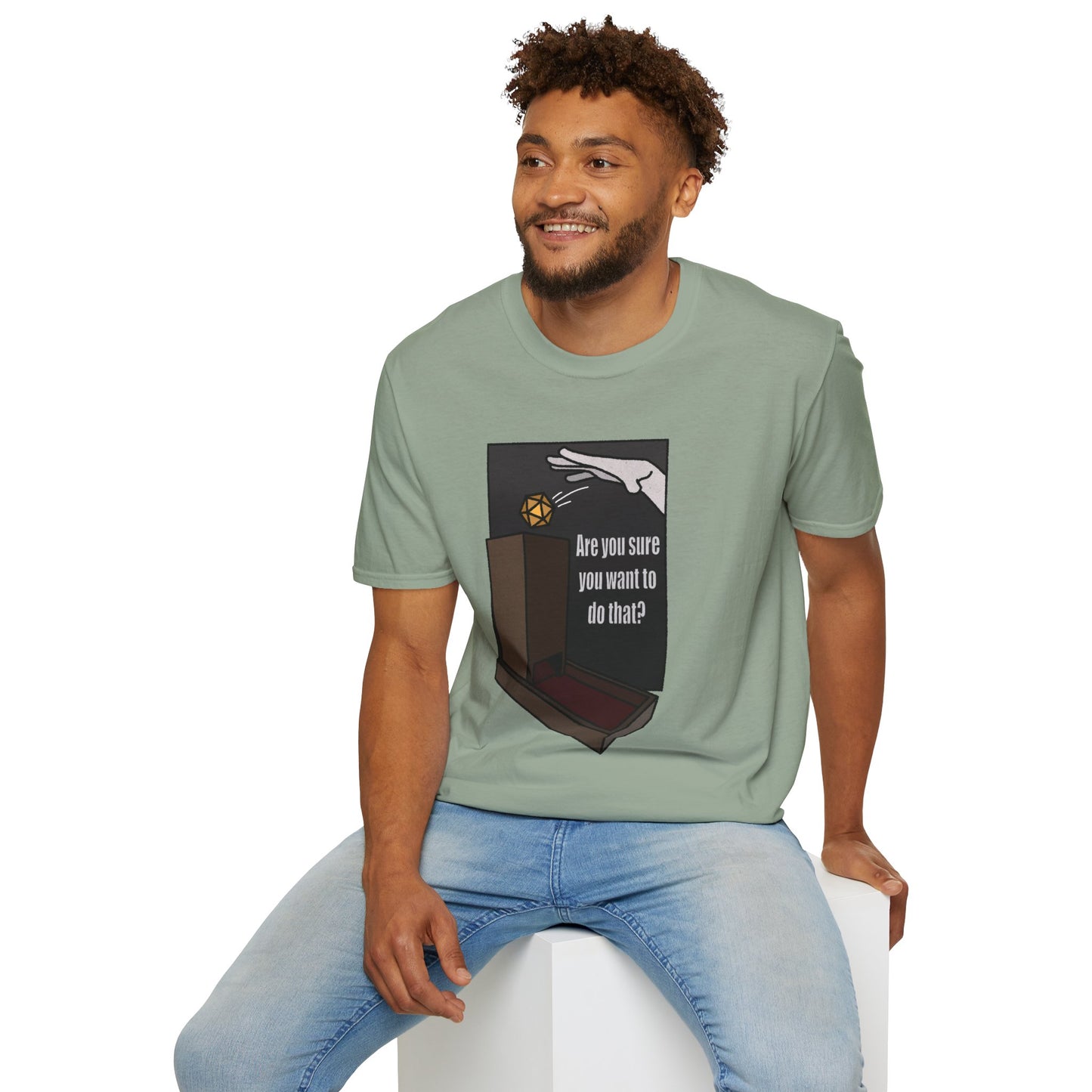 Not a question, a warning! Unisex Softstyle T-Shirt