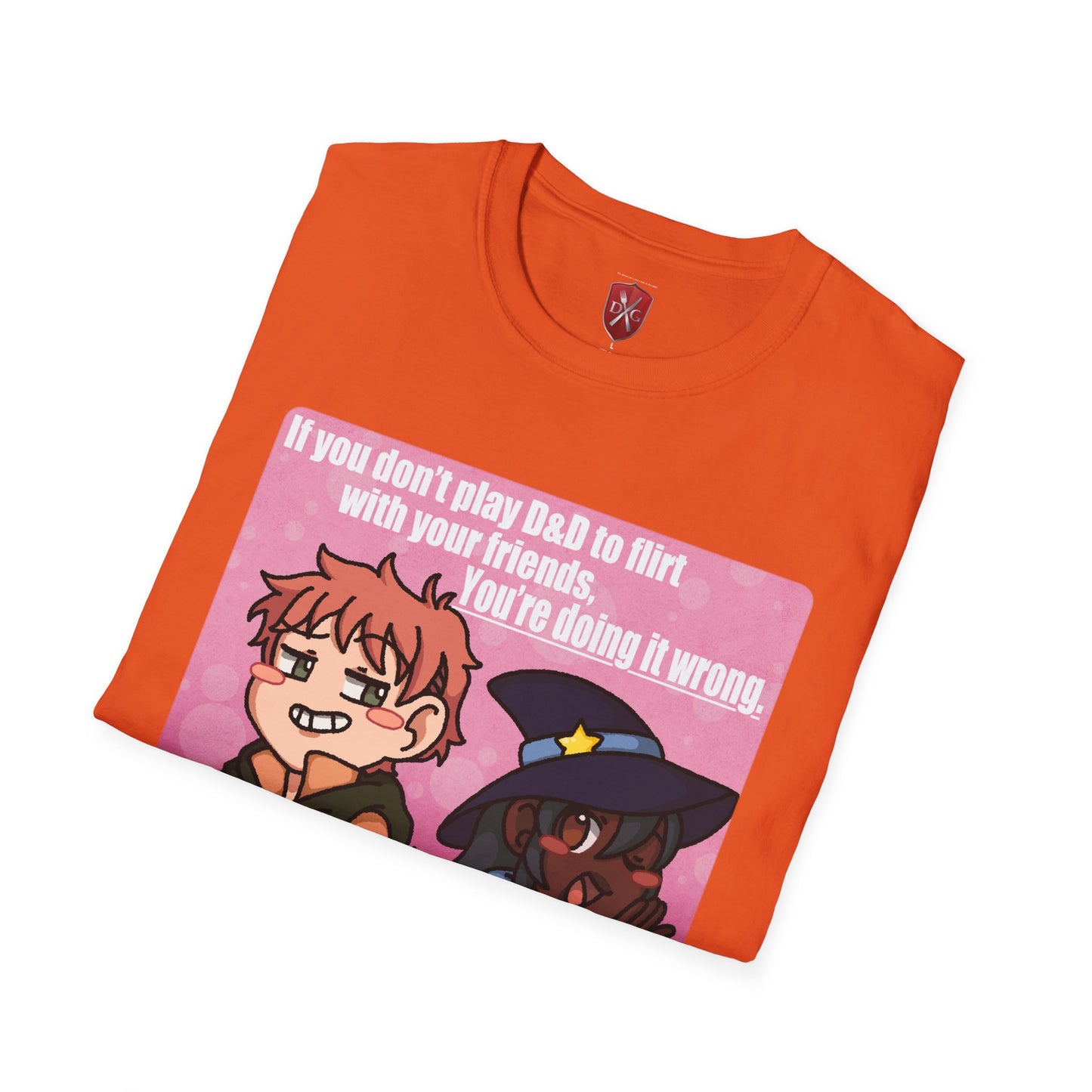 Flirting is Roleplaying! Unisex Softstyle T-Shirt