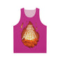 You cast what?!? Fireball! Dark Pink Unisex Tank Top (AOP)