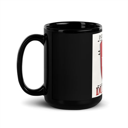 Intelligence is a dump stat Black Glossy Mug